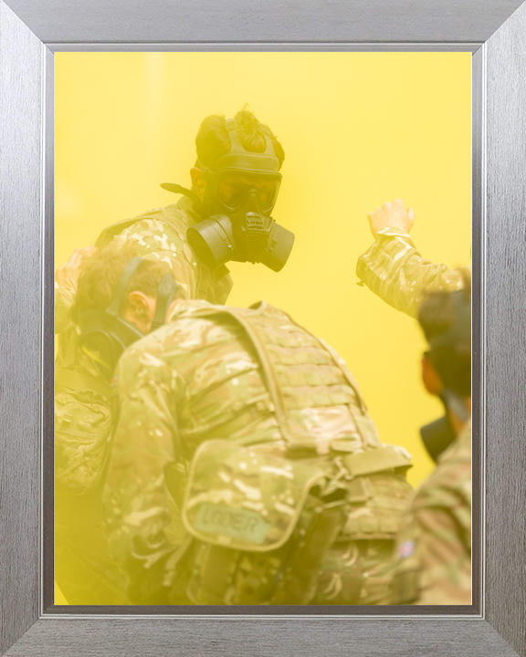 British Army Officer Cadets in Respirators 2026