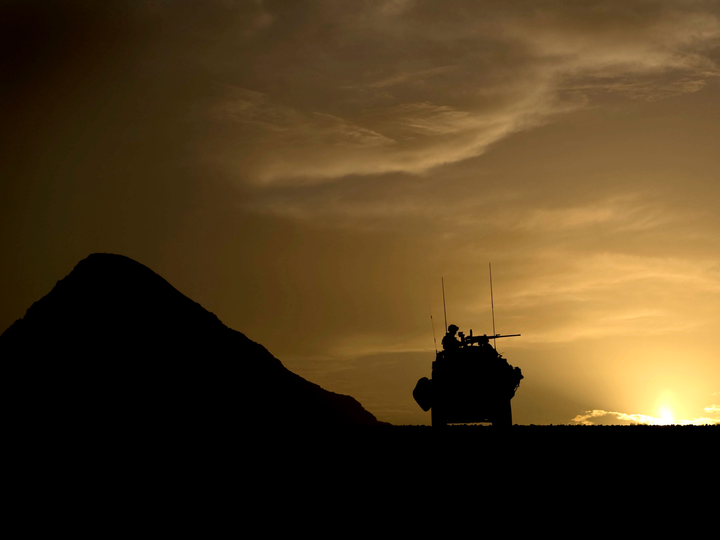 3 Commando Brigade Royal Marines Jackal Silhouette February 2009