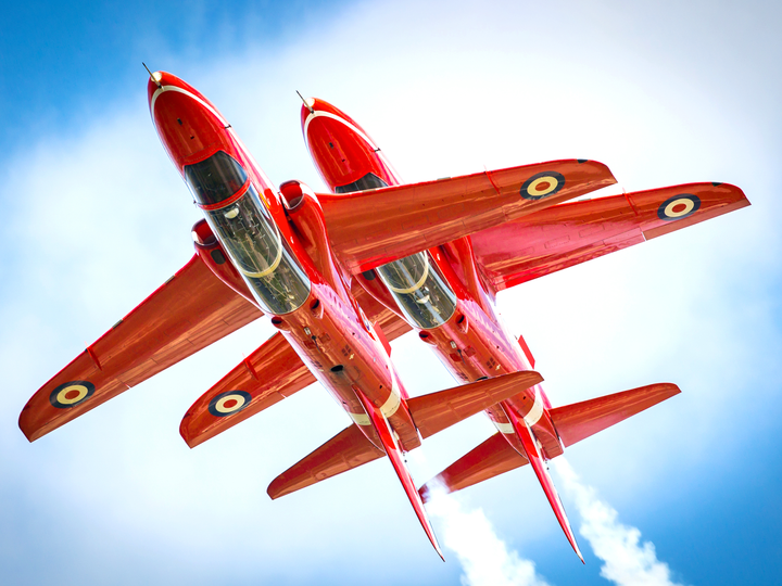 RAF Red Arrows inverted Closeup Photo Print - Royal Air Force Aircraft Hampshire Prints 6 x 4 No Frame No