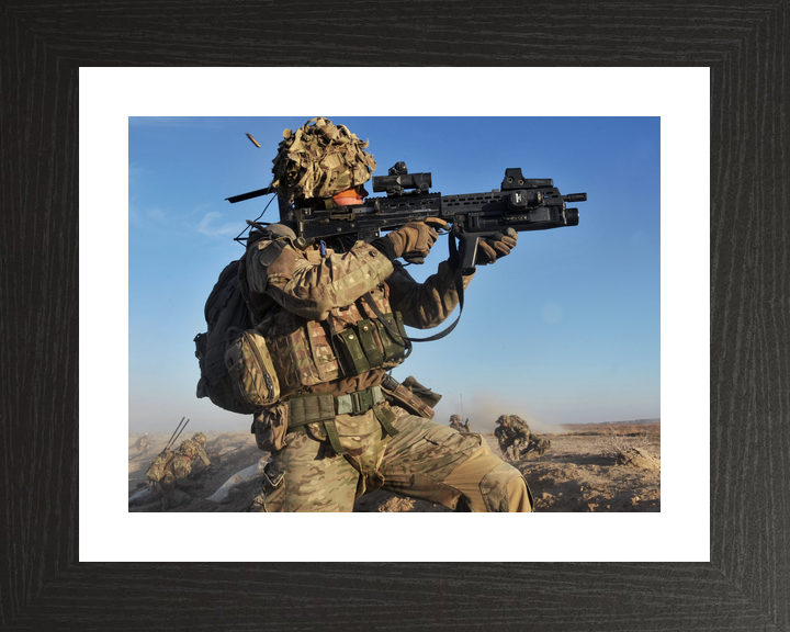 British Army Soldier Firing SA-80 Afghanistan 2013