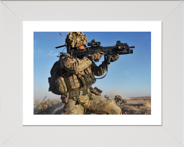 British Army Soldier Firing SA-80 Afghanistan 2013