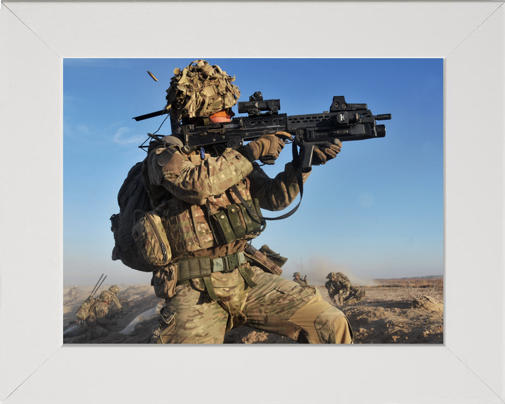 British Army Soldier Firing SA-80 Afghanistan 2013
