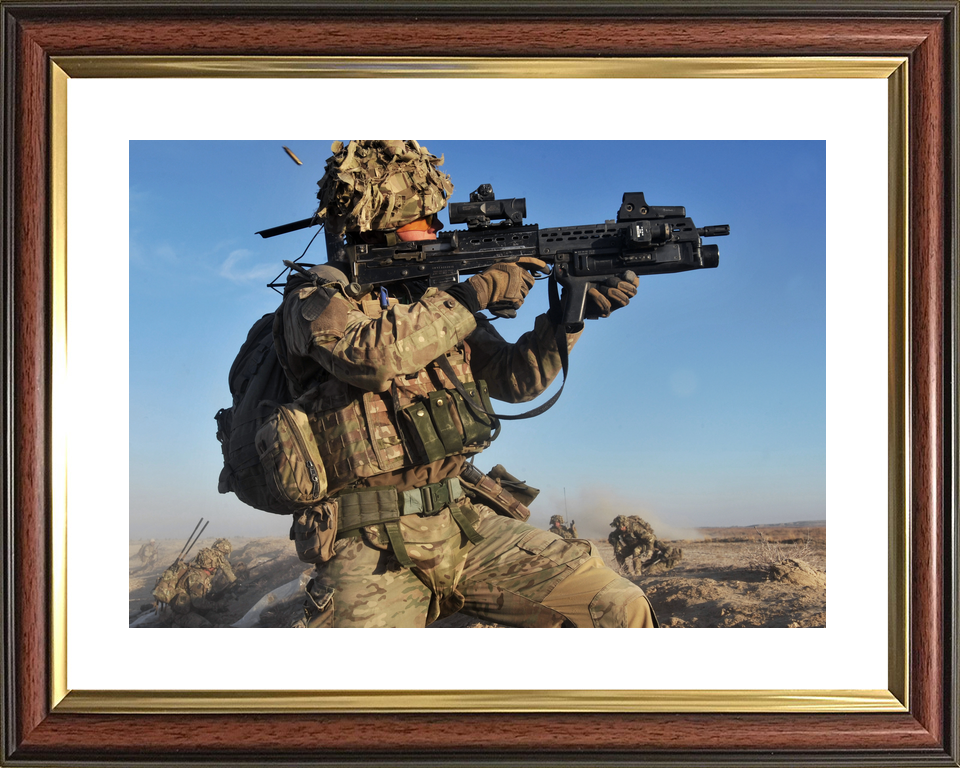 British Army Soldier Firing SA-80 Afghanistan 2013
