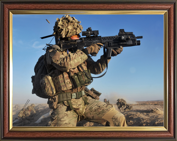 British Army Soldier Firing SA-80 Afghanistan 2013