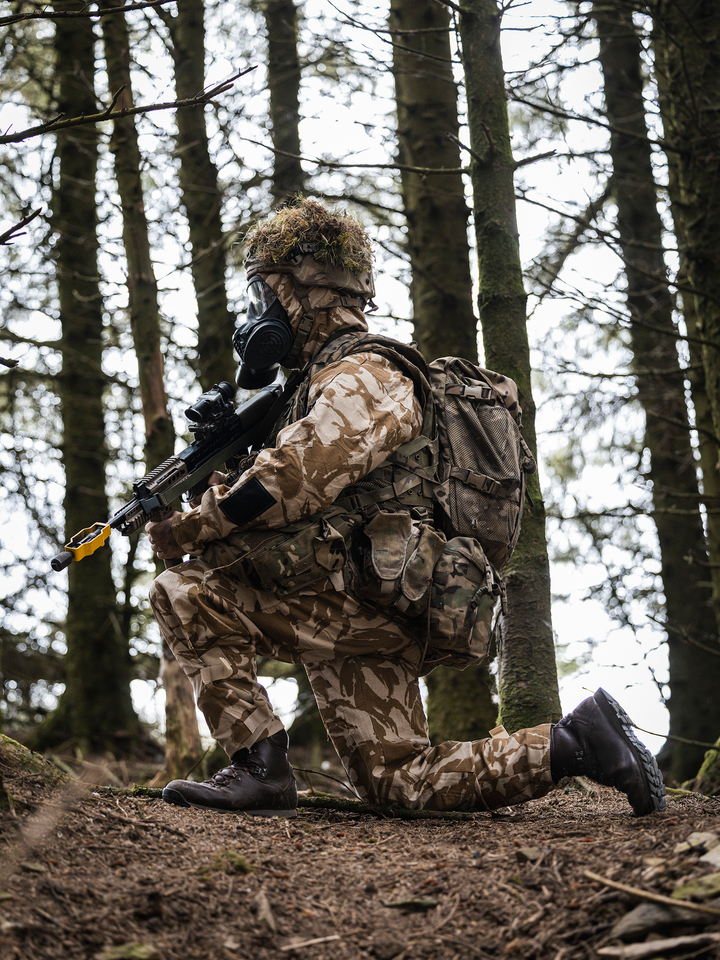 British Army Soldier CBRN Training Portrait 2026