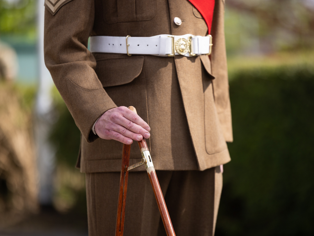 British Army Grenadier Guards Pace Stick Detail April 2026