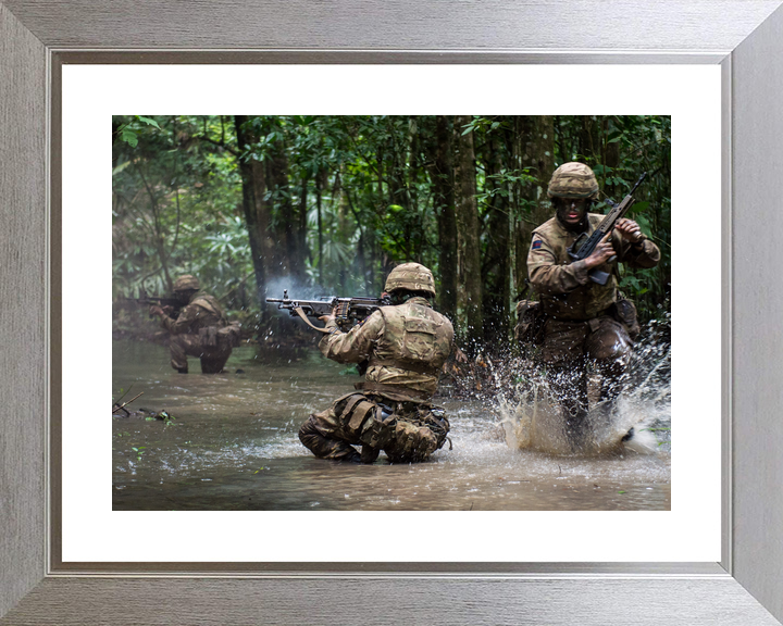 British Army Irish Guards Live Firing Belize October 2016