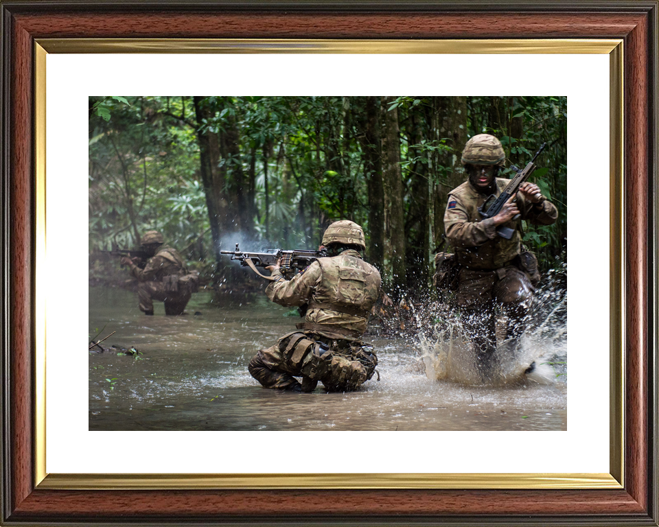 British Army Irish Guards Live Firing Belize October 2016