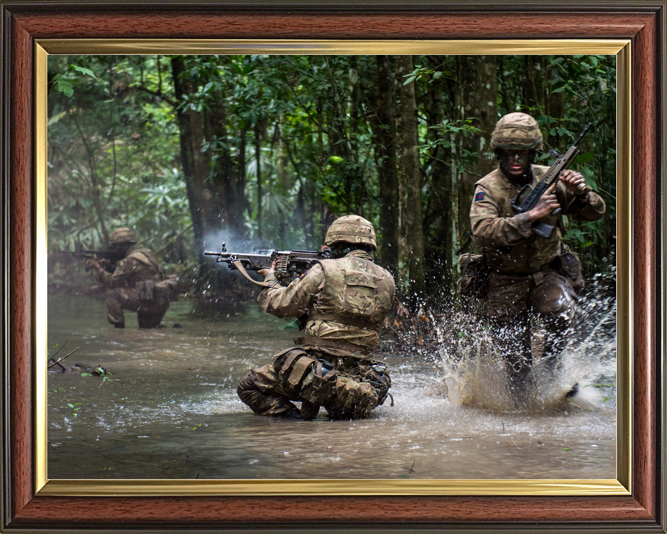 British Army Irish Guards Live Firing Belize October 2016