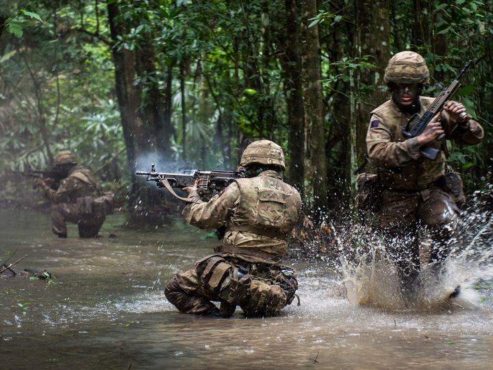 British Army Irish Guards Live Firing Belize October 2016