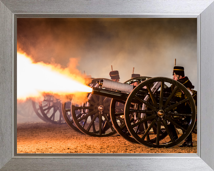 British Army King's Troop RHA Night Firing Windsor May 2017
