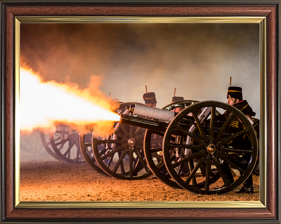 British Army King's Troop RHA Night Firing Windsor May 2017