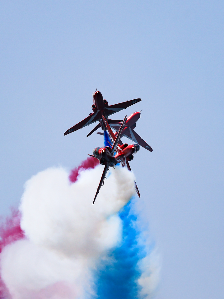 RAF Red Arrows Breaking Formation Photo Print - Royal Air Force Aircraft Hampshire Prints 6 x 4 No Frame No