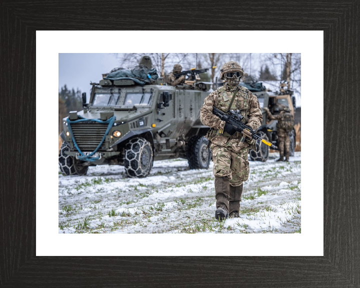 British Army Royal Irish Foxhound Snow Norway October 2018