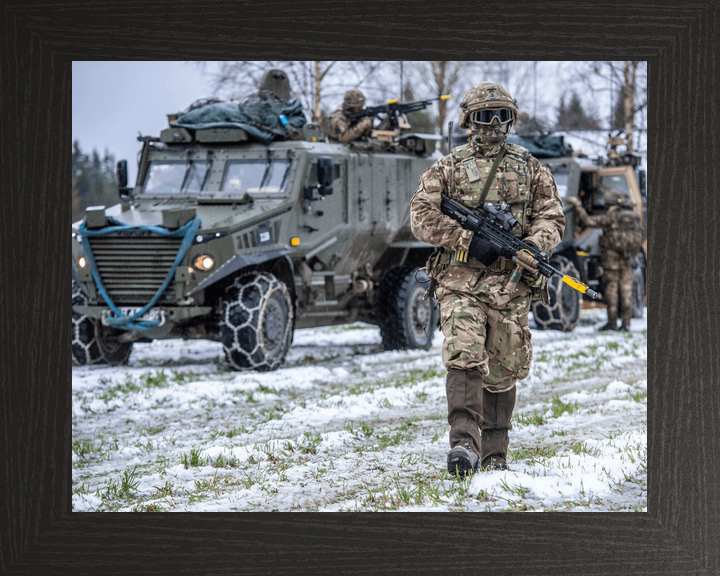 British Army Royal Irish Foxhound Snow Norway October 2018