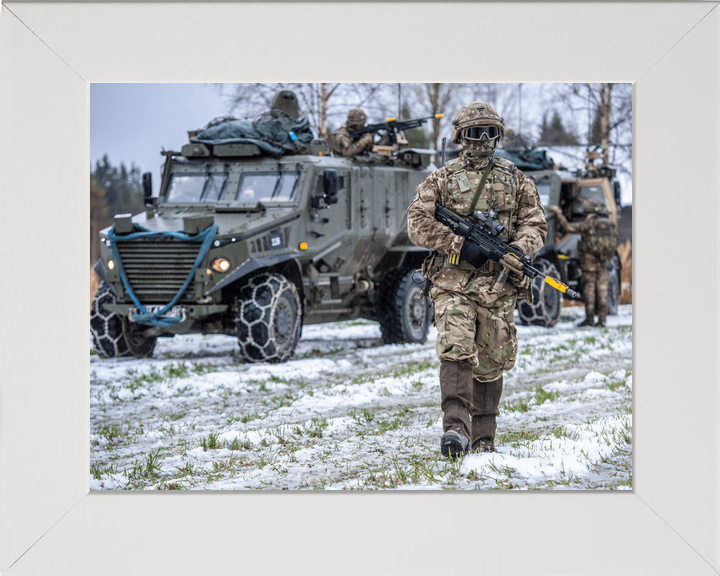 British Army Royal Irish Foxhound Snow Norway October 2018
