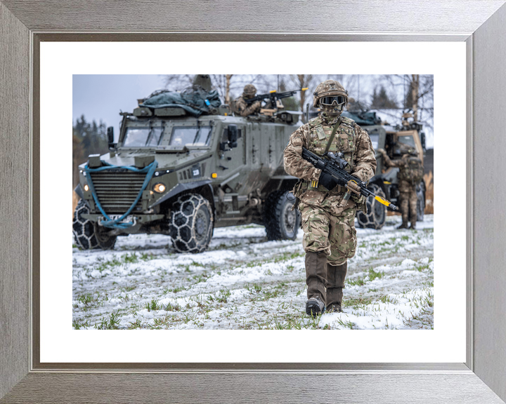 British Army Royal Irish Foxhound Snow Norway October 2018