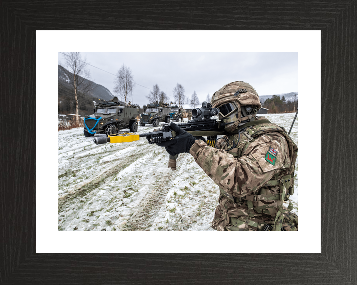 British Army Royal Irish Soldier Aims Norway October 2018