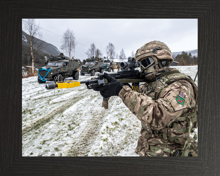 British Army Royal Irish Soldier Aims Norway October 2018