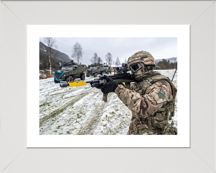 British Army Royal Irish Soldier Aims Norway October 2018