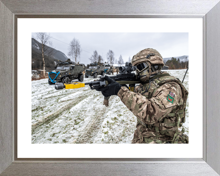 British Army Royal Irish Soldier Aims Norway October 2018