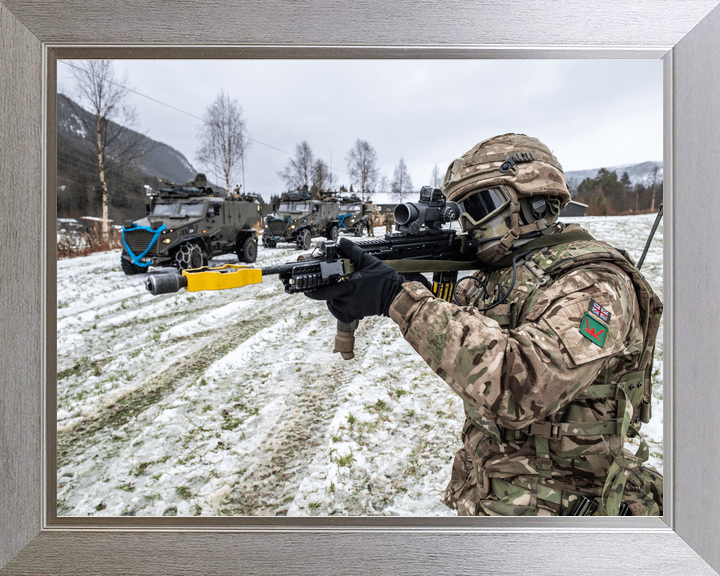 British Army Royal Irish Soldier Aims Norway October 2018