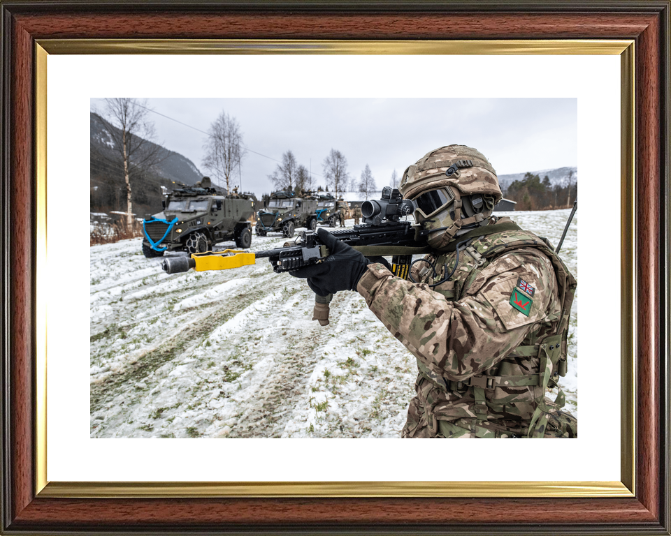 British Army Royal Irish Soldier Aims Norway October 2018