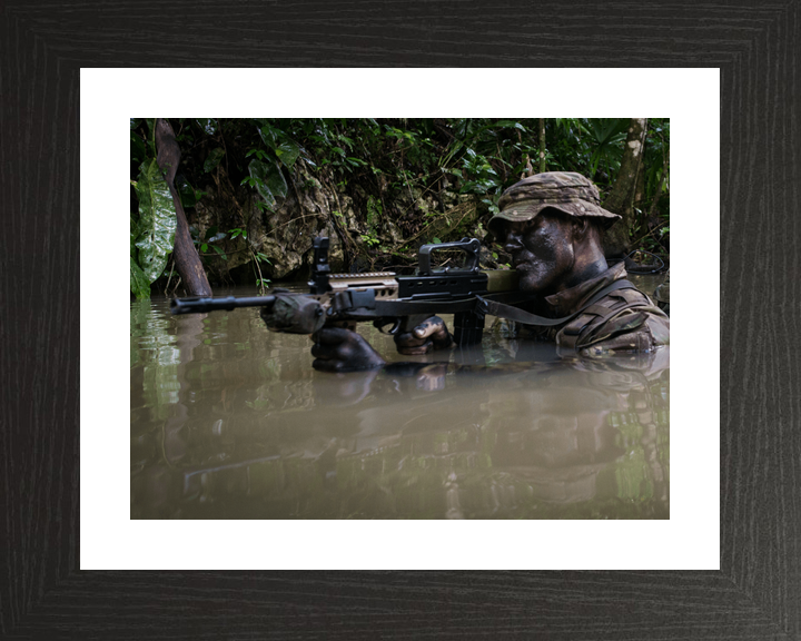 British Army Irish Guards Jungle Wading Belize October 2016
