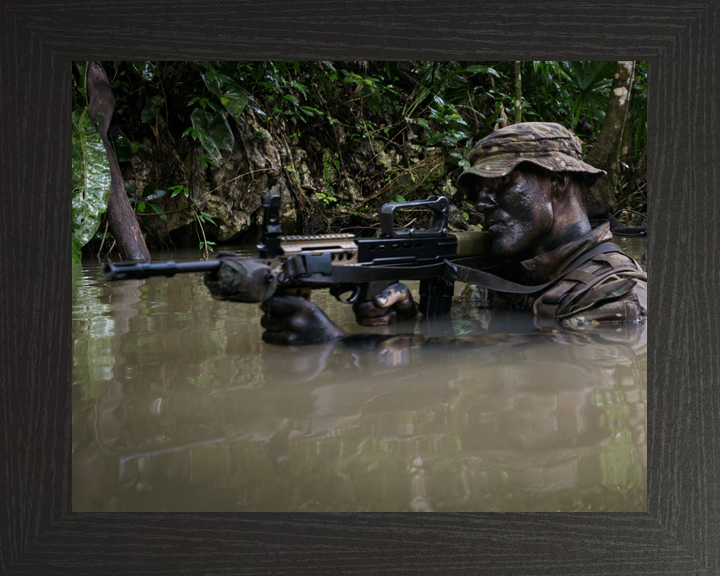 British Army Irish Guards Jungle Wading Belize October 2016