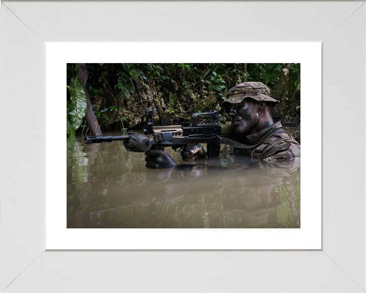 British Army Irish Guards Jungle Wading Belize October 2016