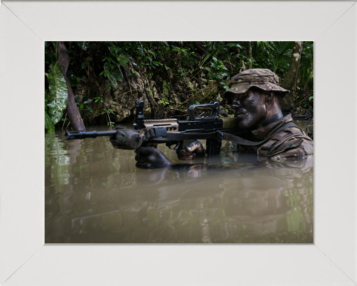 British Army Irish Guards Jungle Wading Belize October 2016