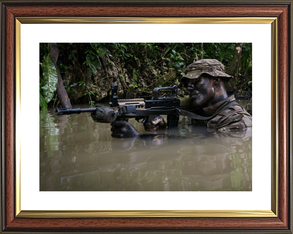 British Army Irish Guards Jungle Wading Belize October 2016