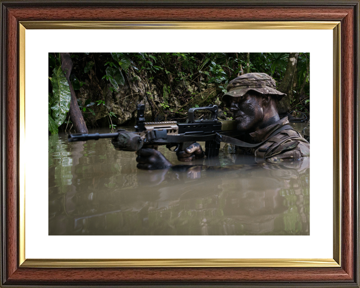 British Army Irish Guards Jungle Wading Belize October 2016