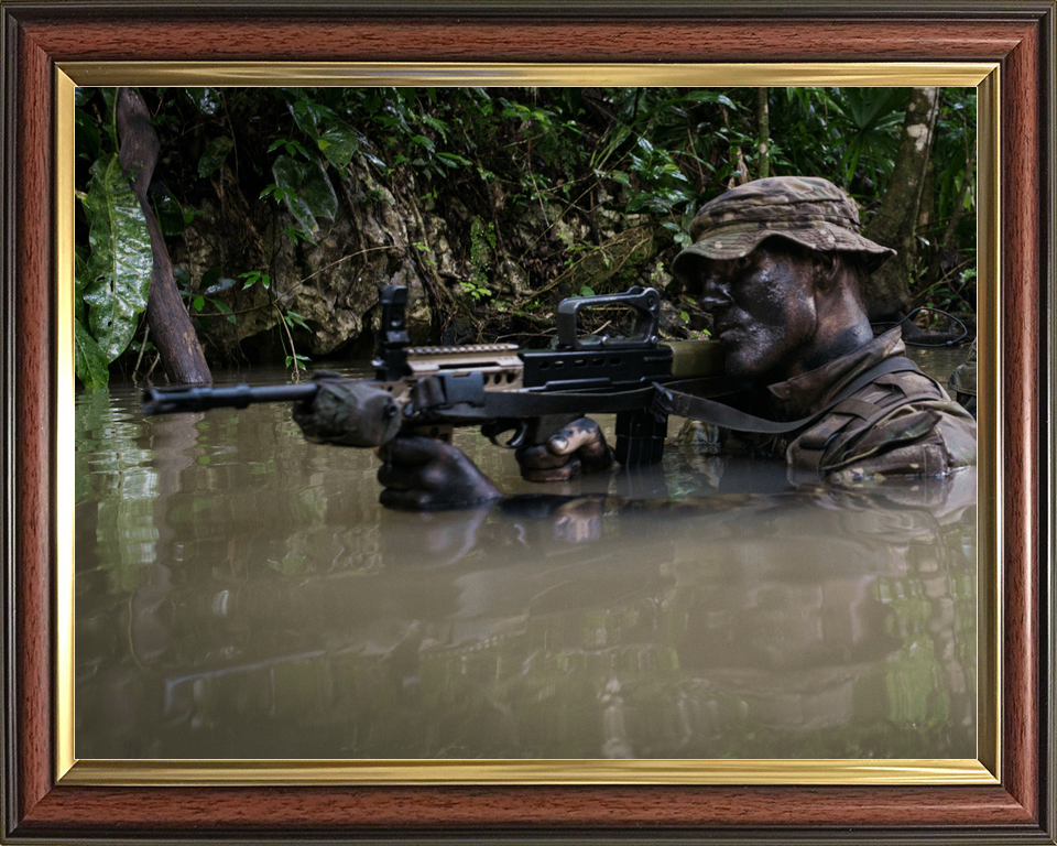 British Army Irish Guards Jungle Wading Belize October 2016