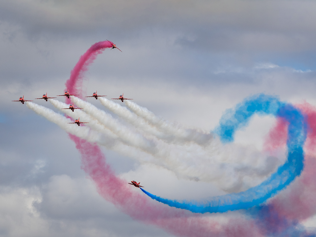 RAF Red Arrows Royal International Air Tattoo 2025 Photo Print - Royal Air Force Aircraft Hampshire Prints 6 x 4 No Frame No
