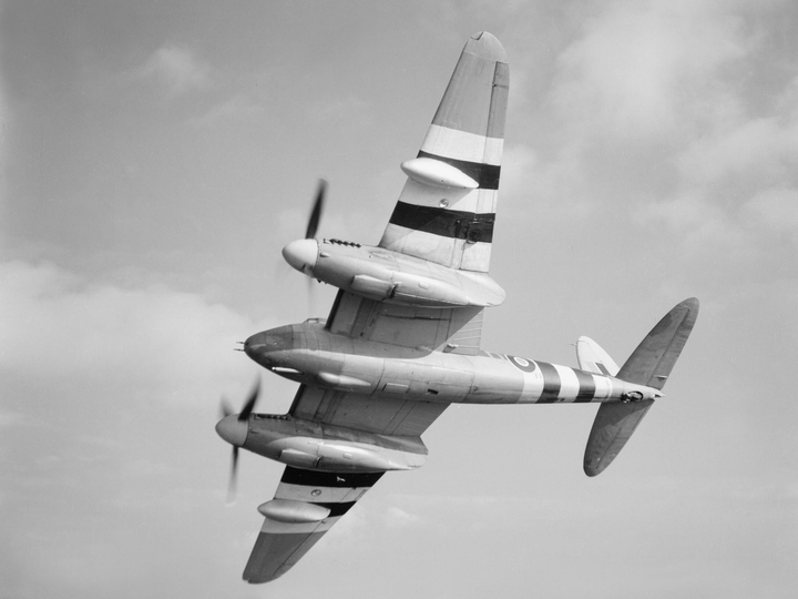 RAF De Havilland DH98 Mosquito in flight Photo Print - Royal Air Force Aircraft Hampshire Prints 6 x 4 No Frame No
