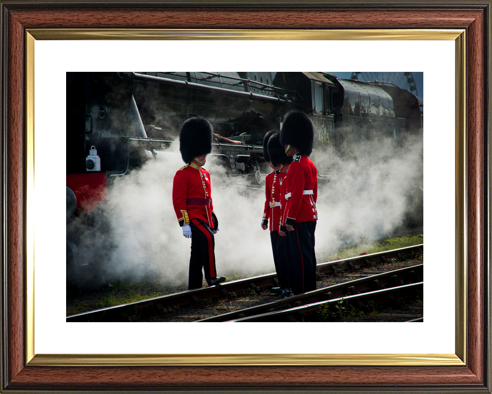 British Army Scots Guards Steam Train York June 2012