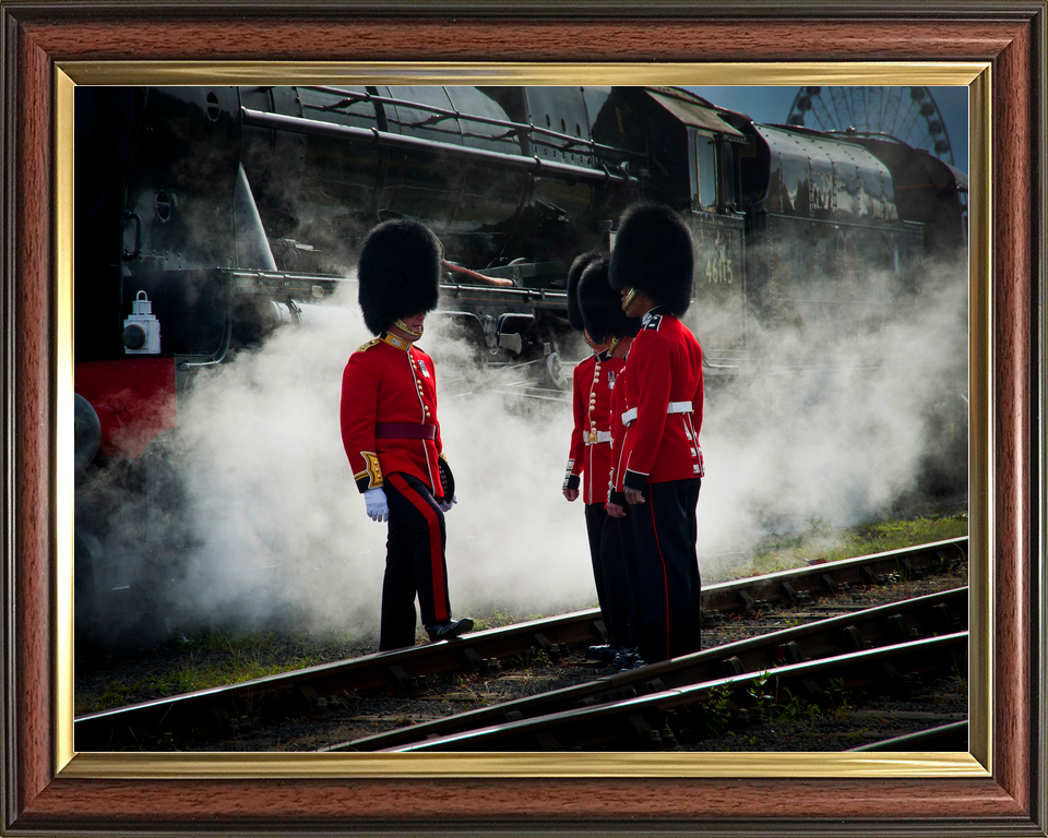 British Army Scots Guards Steam Train York June 2012