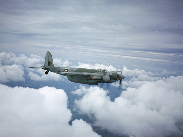 RAF De Havilland Mosquito IIF in flight Photo Print - Royal Air Force Aircraft Hampshire Prints 6 x 4 No Frame No