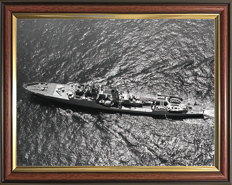 HMS Hardy (F54) Royal Navy Blackwood Class Frigate From Above Photo Print Wall Art Decor - Posters, Prints, & Visual Artwork - by Hampshire Prints (image 9 of 9)