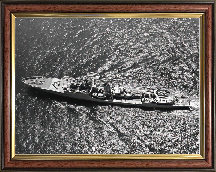 HMS Hardy (F54) Royal Navy Blackwood Class Frigate From Above Photo Print Wall Art Decor - Posters, Prints, & Visual Artwork - by Hampshire Prints (image 9 of 9)