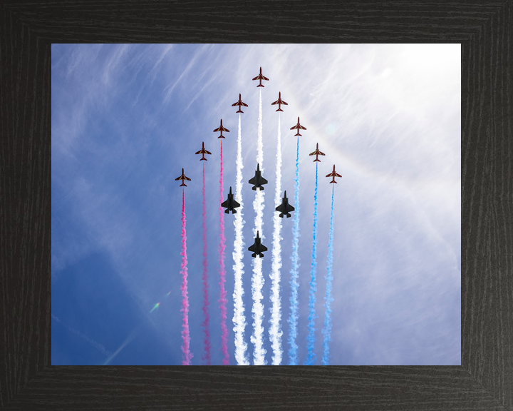 RAF Red Arrows With F-35B Lightning Jets London 2026 Photo Print - Posters, Prints, & Visual Artwork - by Hampshire Prints (image 3 of 9)