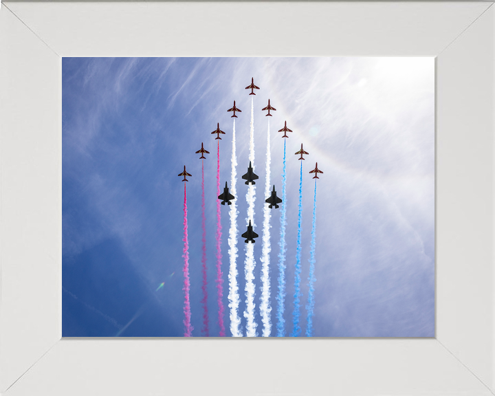 RAF Red Arrows With F-35B Lightning Jets London 2026 Photo Print - Posters, Prints, & Visual Artwork - by Hampshire Prints (image 5 of 9)