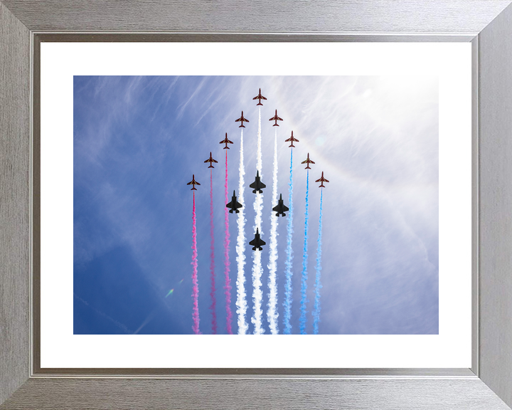RAF Red Arrows With F-35B Lightning Jets London 2026 Photo Print - Posters, Prints, & Visual Artwork - by Hampshire Prints (image 6 of 9)