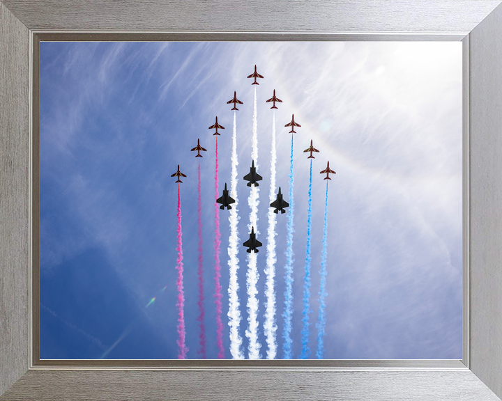 RAF Red Arrows With F-35B Lightning Jets London 2026 Photo Print - Posters, Prints, & Visual Artwork - by Hampshire Prints (image 7 of 9)