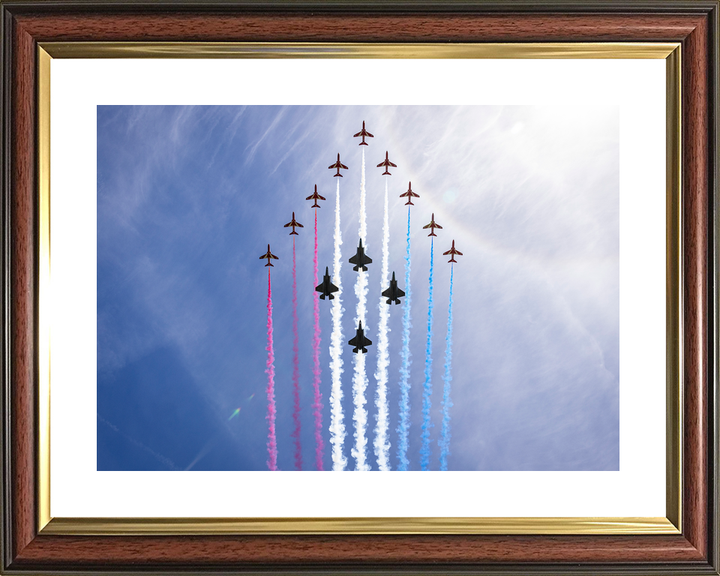 RAF Red Arrows With F-35B Lightning Jets London 2026 Photo Print - Posters, Prints, & Visual Artwork - by Hampshire Prints (image 8 of 9)