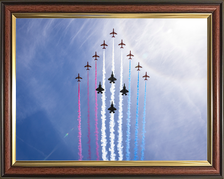RAF Red Arrows With F-35B Lightning Jets London 2026 Photo Print - Posters, Prints, & Visual Artwork - by Hampshire Prints (image 9 of 9)