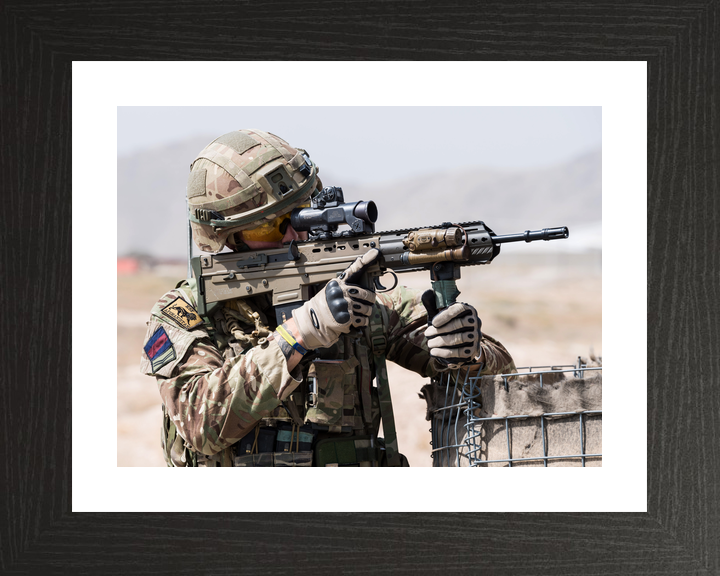 British Army Household Cavalry Corporal SA80 A3 Kabul 2018
