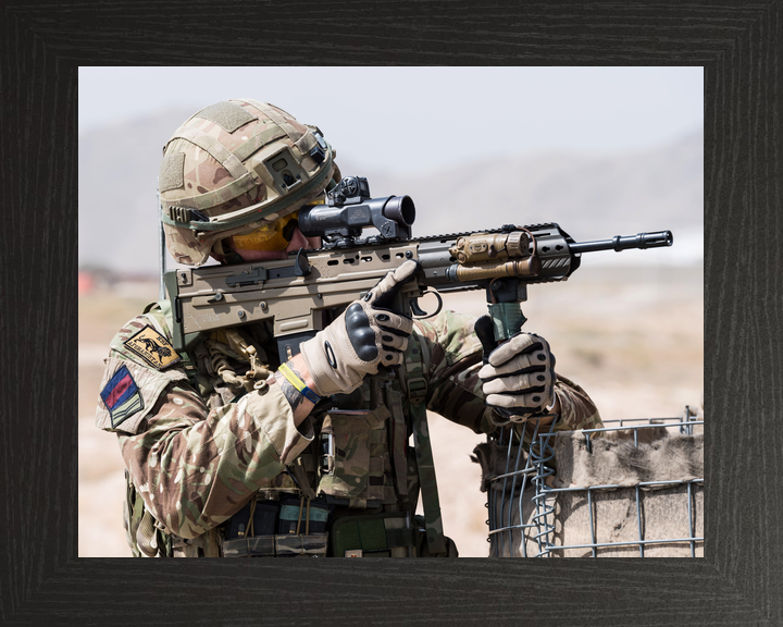 British Army Household Cavalry Corporal SA80 A3 Kabul 2018