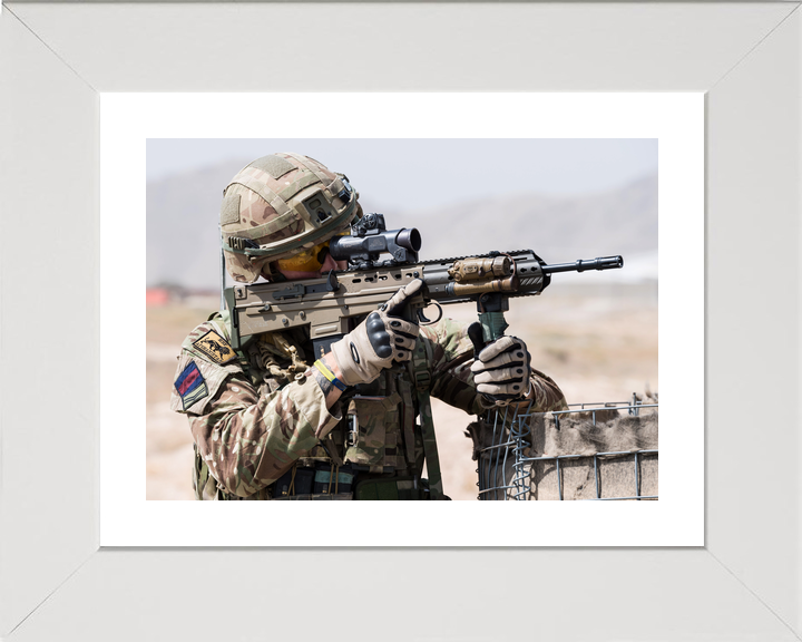British Army Household Cavalry Corporal SA80 A3 Kabul 2018